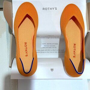 Rothy's Tangerine Size 7 Women's Flats New in Box!